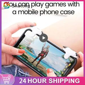 Controller di gioco Mini Mobile Gaming Trigger per PUBG Controller del telefono Gamepad Joystick Obiettivo di ripresa L1R1 Tasto a impulsi Android