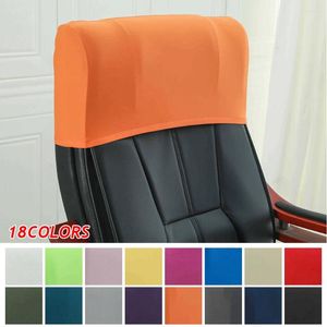 Chair Covers Elastic Office Backrest Cover Swivel Back Protection Dustproof Slipcover Accessories Head Pillow