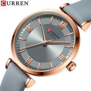 Curren Women Watch Top Brand Luxury Ladies Casual Wrist Watches Leather Waterproof Quartz Girl Clock Reloj Mujer Montre Femme 240323