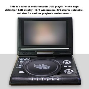 7,8 tum TV Home Car DVD Player 16: 9 Widescreen Portable 800mAh VCD CD MP3 HD Media-Player USB SD Cards RCA CABLE GAME