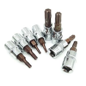 1 st Hex Torx skruvmejsel Bit 1/4 tum Hex Shank Drive Socket Steel Screw Driver Bit Hand Tool T8, T10, T15, T20, T25, T27, T30 T40