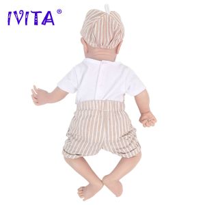 IVITA WB1548 16.92 pollici 2189G 100% Full Body Silicone Reborn bambola Levi bambole realistiche morbide bambole con vestiti per bambini giocattoli