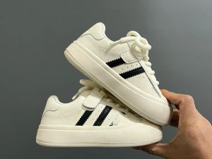 2024 Sapatos infantis Velcro crianças tênis casuais