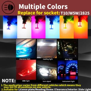 2pcs T10 W5W Car Interior Reading Dome Light Side Marker Lamp 168 194 LED Auto Wedge Parking Bulb For Golf 7 4 6 Mk7 5 Gti Mk5 3