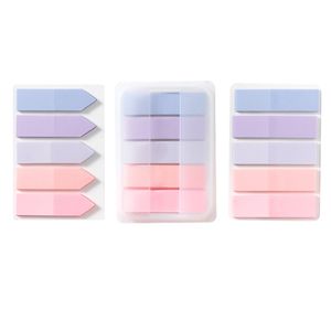 Office Sticky Notes Index Flags Novely Morandi Color Memo Pad Tab Strip Points Etikett Bokmärke Office Supplies Stationery