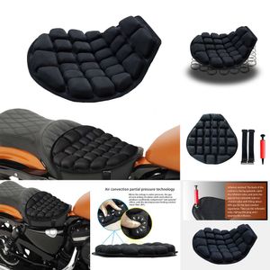 Upgrade 2020 New Motorcycle Pressure Release Comfortable Iatable Air Cooling Buck Seat Cushion