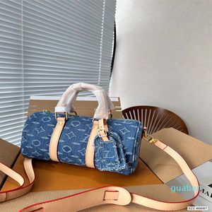 10a kvalitet berömd designera helt ny axelväska blå plånbok duk liten kuddhållare multicolor damier ebene canvas long plånböcker handväska