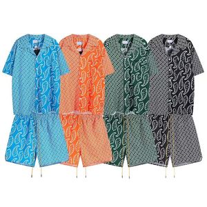 メンズショーツとTシャツセットトラックスーツデザイナーカップルタオル刺繍レターSセットレディースクルーネックトラップスタースウェットシャツS-XL 16色