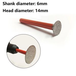 6mm Shank Diamond Sliping Burr Needle Point Gravering Carving Polishing Glass Jade Stone Borr Bit Rotary Tool Set