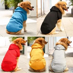 Hundebekleidung Winterkleidung Hoodies Sweatshirts Warmer Mantel Kleidung für kleine große Hunde Welpenjacke mit Kapuze Labrador-Kostüme Haustier-Outfits