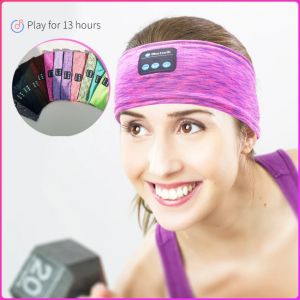 Hörlurar 2022 Hot Bluetooth Sleeping Hörlurar Sport Musik Player Headband Thin Soft Elastic bekväm trådlös musik Headset Eye Mask