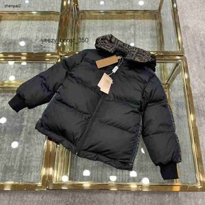 Burberrlies Luxury Kid Daunenmantel Kindermäntel Babykleidung Mädchen Jungen Jacke Doppelseitig tragbare Luxuskleidung aus Gänsedaunen