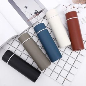 Stainless Steel Vacuum Flask Portable Double Layer Thermos Travel Thermos Mug Compact Mini Straight Water Cup Home Supplies