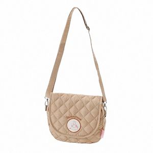 marr Cream Crossbody Bags for Women Young Girls Quilted Small Shoulder Menger Bag Kawaii Cute Saddle Bag X3fy#