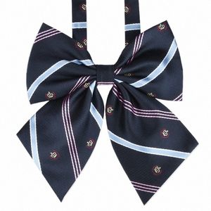 2pcs Bonito Japonês / Coreano Uniforme Escolar Accories Bow-nó Gravata Meninas Lindas Bowties Design Nó Cravat Gravata Ajustável L1Wp #