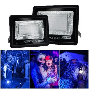 Alien 100W LED -vattentät 392nm UV Black Light Stage Blacklight Ultraviolet Flood Lamp för Halloween Xmas Dance DJ Disco Party