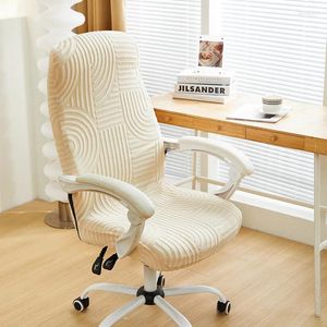 Stuhlhussen S/M/L Bürocomputerbezug Sessel Dicker Jacquard Elastisch Waschbar Gaming Staubdicht Home Drehbar