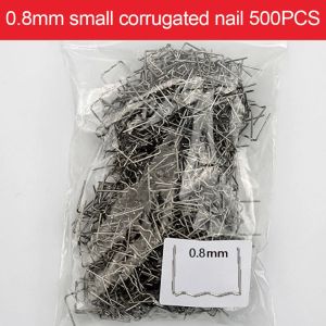 500pcs 0.6/0.8mmホットステープラーステープル溶接爪車用バンパーステープルプラスチック溶接機修理キット溶接ネイルはんだ付けツール