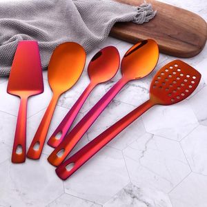 Cookware Sets Silver 12Pcs Kitchen Utensils Stainless Steel Cooking Tools Set Colander Soup Spoon Rice Shovel