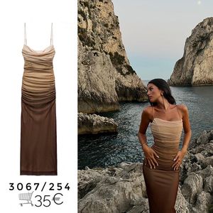 夏の製品女性服都市セクシーなシルクネット印刷スリップスリップドレス9656