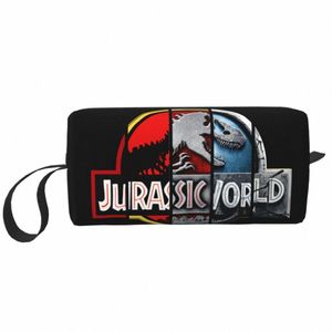 Jurassic World Park Seyahat Tuvalet Çantası Kadınlar İçin Dinozor Film Makyaj Kozmetik Organizatör Güzellik Depo Çantaları Dopp Kit Vaka Kutusu Z1TZ#