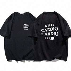 Plus Size Anti Car Club T Shirt Gym Life Letter Print T-shirt Cott Tshirt For Women Men Clothes Oversize Mane Tee Summer G0QU#