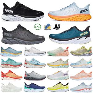 Hokka One Bondi 8 кроссовки для женской платформы кроссовки платформы Clifton 9 мужчин Blakc White Harbor Mens Women Trainers Runnners 36-48