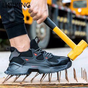 Stiefel Lin King King Großgröße Herren Arbeit Stiefel Sicherheit Stahl Zehen Schuhe Anti -Meme -Punktions -Proof arbeiten Sneaker Anti Slip Man Knöchel Botas