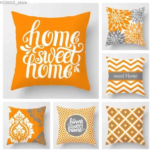 Pillow Home decoration Nordic orange sweet shell living room sofa decoration car seat cushion cover Y240401