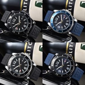 Superocean Designer Watches Fashion AAA Watch for Men Chronograph Orologio Black Blue Wristwatch Rubber Watchband Luxury Watch Casual Life SB080