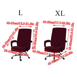 Velvet Office Chair Cover Computer Stretch Anti-dirty Armchair Cover Washable Rotating Chair Case Slipcovers Armrest Gamer Cover