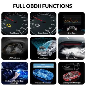 Iniciar X431 CR3008 Plus OBD2 Scanner OBDII Código Reader Tool de diagnóstico DTC Pesquisa Verificação do motor Teste de bateria Atualização grátis