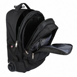 letrend Multi-funzione Nuova borsa da viaggio Trolley Zaino a tracolla Rolling Lage 20 pollici Uomo Porta avanti Tronco Valigia Ruota A4Zv #