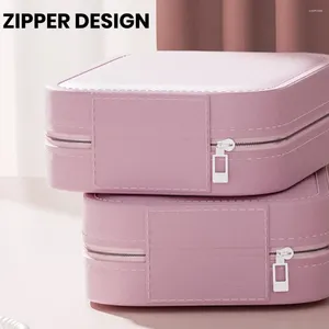 Storage Boxes Cosmetic With Mirror Portable Led Box Multi Compartments For Jewelry Makeup Organization