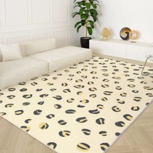 Modern minimalistisk sovrumsdekor plysch matta fluffig mjuk lounge matta nordiska stil mattor för vardagsrum oregelbundet icke-halkmatta