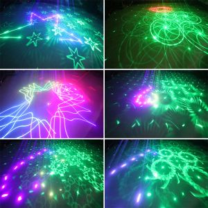 ALIEN 500mw RGB Laser Beam Line Scanner RG Patterns 2in1 Projector DJ Disco Holiday Party Wedding Bar DMX Stage Lighting Effect