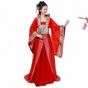 chinese Women Ancient Costume Fairy Lady Cosplay Dr Trailing Tang Dynasty perform Princ Clothes Dance Costumes Q4zB#