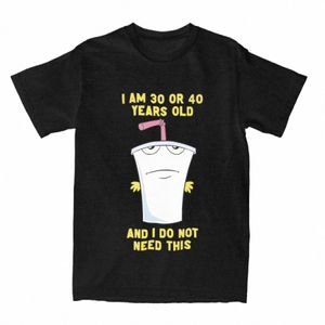 30 أو 40 Aqua Teen Hunger Force Athf Men Women's Tirt Funny Tee Shirt Shirt Shirt Sleeve Crew Neck T-Shirt Cott Plus M2B2#