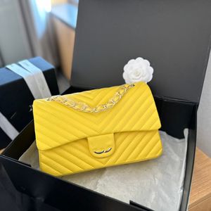 V Stitches CF moda kadın omuz çantası deri kapak altın gümüş donanım metal c buckle lüks el çantası matelasse zincir crossbody çanta makyaj çantası moda çantası