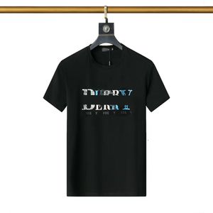 Designer masculino t-shirt clássico impressão feminina rua casual manga curta 100% algodão puro moda preto e branco de alta qualidade tamanho asiático M-3XL