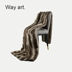 Filtar lyxfilt personaliserad termisk isolering vinter tjock täckning king size soffa dekoration hem textilprodukter