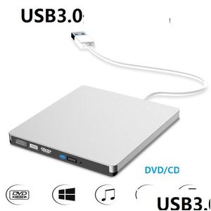 Optik Sürücüler USB 3.0 Harici Combo DVD/CD Burner RW CD/DVD-ROM CD-RW Oynatıcı Sürücü PC Dizüstü Bilgisayar Bileşenleri Dalgalanma Teslimat C OTJGN