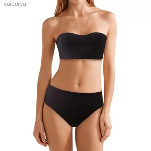 Women's Swimwear HQBORY 2 Piece Set women bandage Swimsuits Bikini summer strapless sexy Beachwear Bathing Suit Beach Wear Swimming yq240330