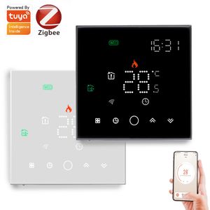 Controlador de temperatura do termostato em ZigBee 2MQTT para a caldeira de água/gás de aquecimento de água/piso elétrico com Tuya Smart Life