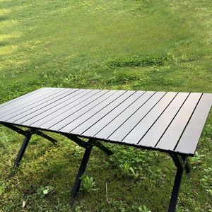 Camp Furniture AOLIVIYA Offizieller Hersteller Outdoor-Klapptisch, Karbonstahl, Aluminiumlegierung, Frühlingsrolle, großer Esstisch und Stuhl Por