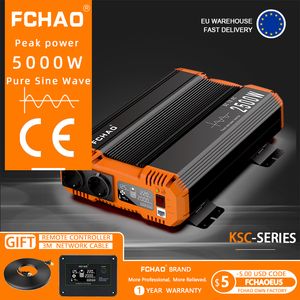 FCHAO 5000W Solar Power Pure Sine Wave Inverter 12 В 24 В до 220 В ЖК -дисплей.