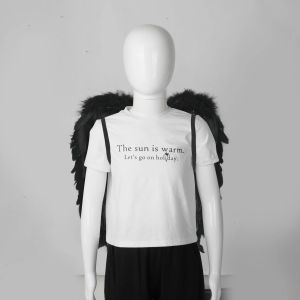 White/Black Feather Angel Wings Halloween party