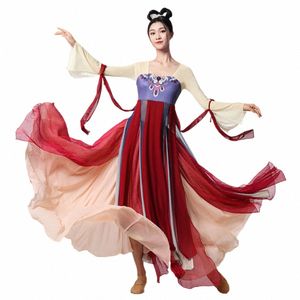 Costume classico di danza popolare cinese Han Tang Spettacolo di danza antica Costumi natali Vestito da donna Festival Abbigliamento l7gd #