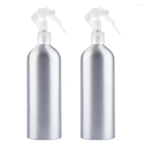 Depolama Şişeleri 2 PCS 200ml Alüminyum Sprey Şişe Boş Dolumlanabilir Sis Su Püskürtücü Dispenser Temizlik Çözümleri Saç Uçucu Yağ