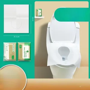 Toalety obejmują 10pcs mata jednorazowa przenośna wodoodporna rozpuszczalna pokrywa wody do podróży el el akcesoria łazienkowe